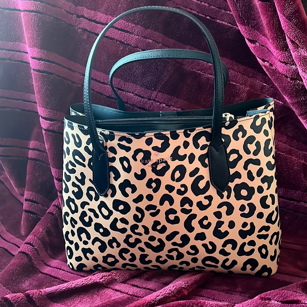 Kate Spade Harper Satchel Graphic Leopard